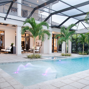 Private Estate | Antigua: Transitional styling for luxury indoor/outdoor living.