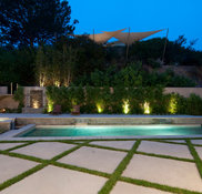 Shade Sail Over Yoga Deck - Eclectic - Landscape - Phoenix - by Tenshon,  LLC