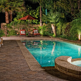 Inspiration for a mediterranean pool remodel in San Diego
