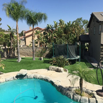 Rancho Cucamonga, CA Rear Yard Landscape - Space, Space and more Space