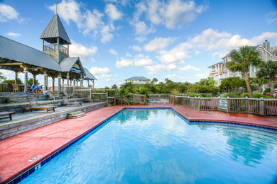 Pool - coastal pool idea in Jacksonville