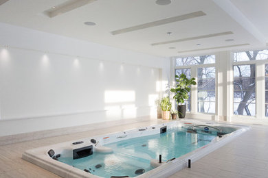 Example of a minimalist pool design in Vancouver
