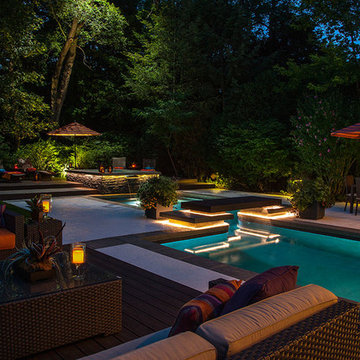 Rectilinear Outdoor Inground Swimming Pools