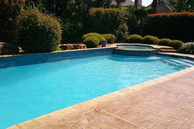 Example of a classic pool design in Houston