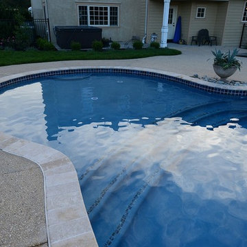 Residential In-ground Pool with Sundeck and Spa