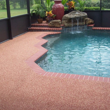 Residential Swimming Pool Rubber Deck