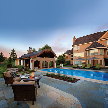 Resort-Style Pool House