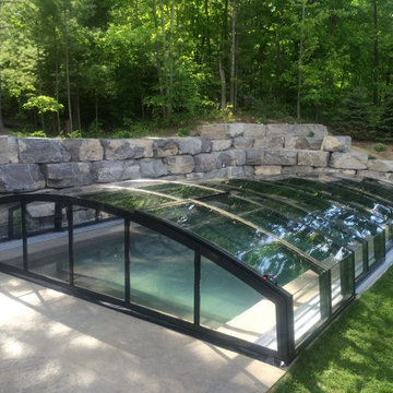 Retractable pool cover - Stouffville, Ontario