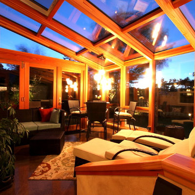 Inspiration for a contemporary backyard rectangular hot tub remodel in Other
