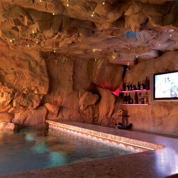 RicoRock Swimming Pool with Man Cave