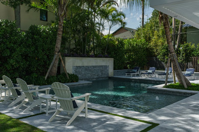 Inspiration for a coastal pool remodel in Miami