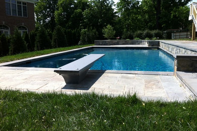 Inspiration for a contemporary pool remodel in DC Metro