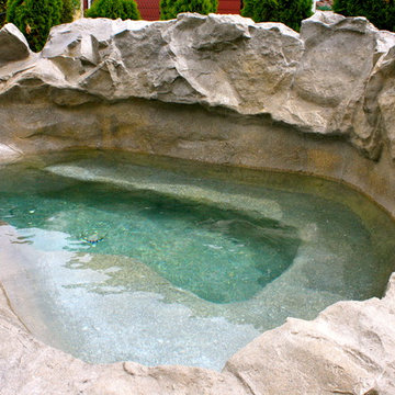 rock hot tub