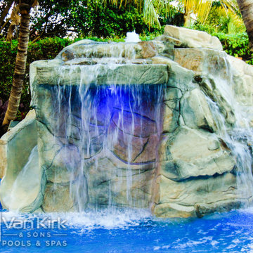Rock Waterfall for Extreme Resort Lagoon in Deerfield Beach, Florida