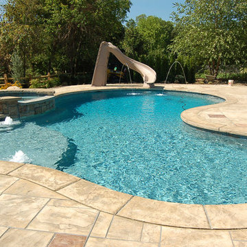Rustic Stamped Concrete Patios, Pool Decks and Hardscapes