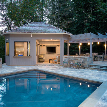 Saltwater Inground Pool and Outdoor Kitchen