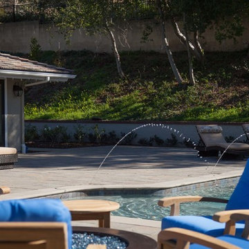 Santa Ana Contemporary Pool Deck Design - Pool Deck 5