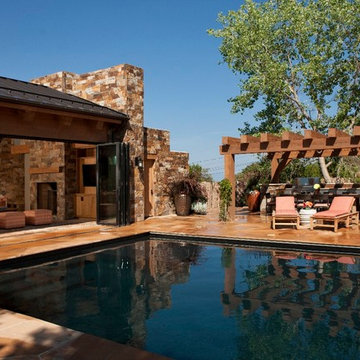 Santa Fe Sanctuary Pool & Pool House