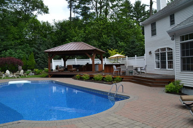 Traditional swimming pool in Boston.