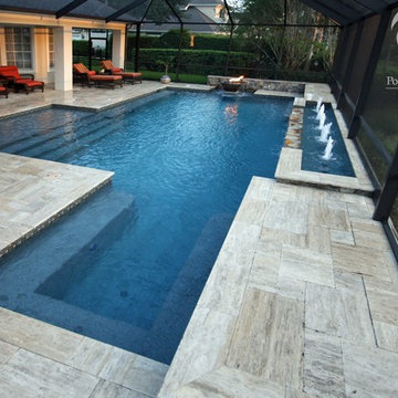Sawgrass Pool with Fire & Water Bowl