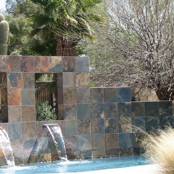 Sculptural Wall with Water Feature