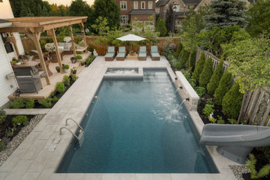 Inspiration for a modern pool remodel in Toronto