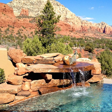 Sedona Pool with Water Feature