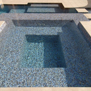 Sedona Vanishing Edge Glass Tile Pool Spa