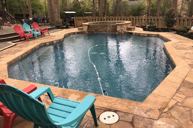 Inspiration for a pool remodel in Houston