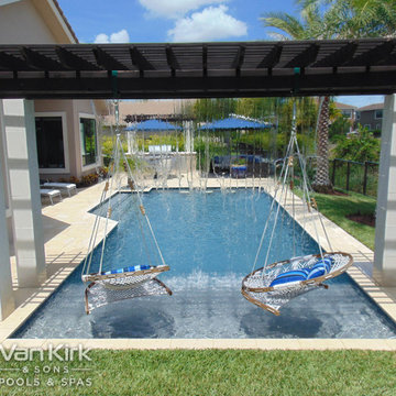 Sheer Decent For Pergola For A Classic Straight Edge in Parkland, Florida