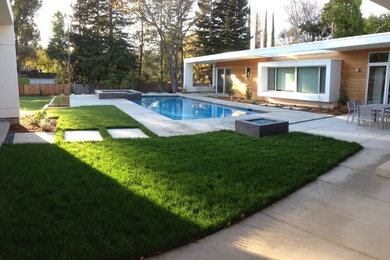 Pool - contemporary pool idea in Sacramento