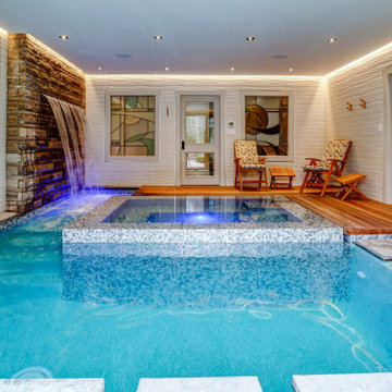 Small Indoor Pool Gets a Total Makeover