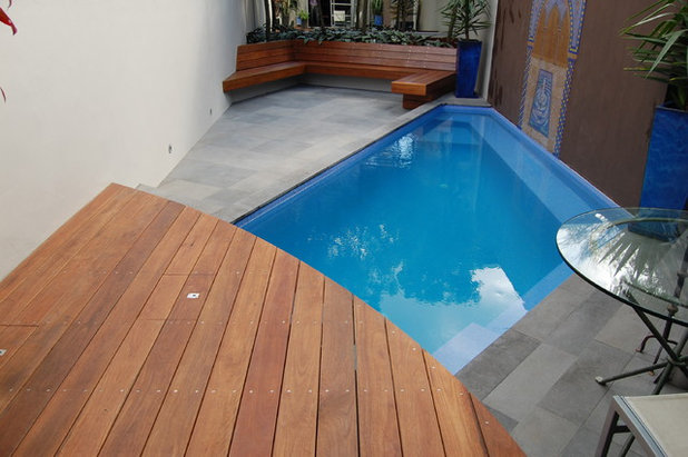 Modern Pool by Space Landscape Designs