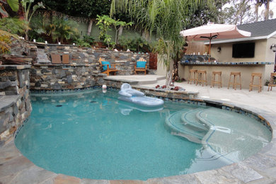 Pool - mid-sized eclectic pool idea in Los Angeles