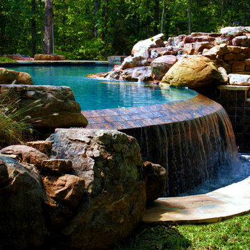 Somerville Residence Vanishing Edge Pool & Backyard Resort Design