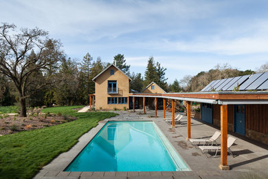 Example of a cottage rectangular pool design in San Francisco