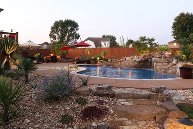 Inspiration for a southwestern pool remodel in Kansas City