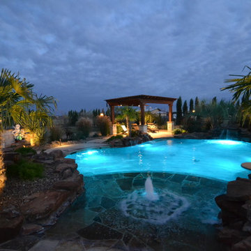 Southwestern Tropical Pool & Spa in Parker County