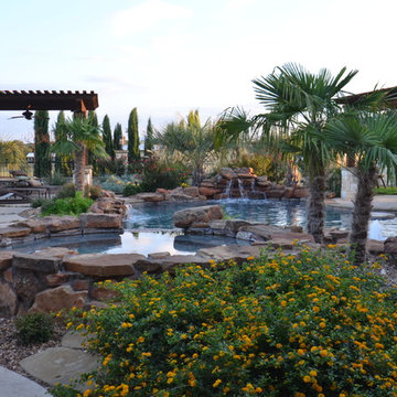 Southwestern Tropical Pool & Spa in Parker County