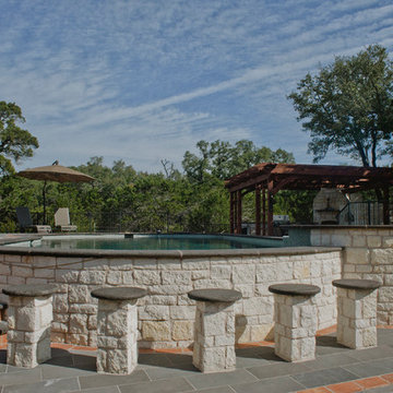 Spanish Style Home - Hill Country Hacienda Pool