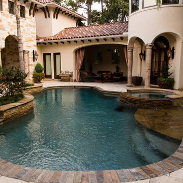 Spanish Style Pool Area