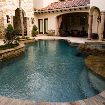 Spanish Style Pool Area