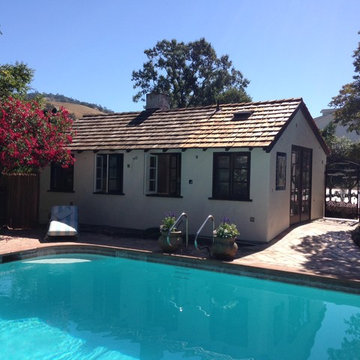 Spanish Style Pool House Rebuild in Diablo California - in progress