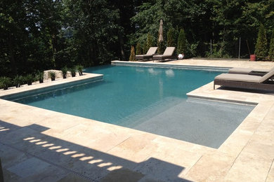 Inspiration for a timeless pool remodel in Baltimore