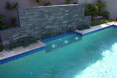 Stacked stone pool