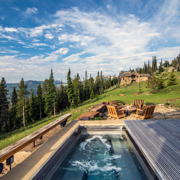 Stainless Steel Hot Tub with cover