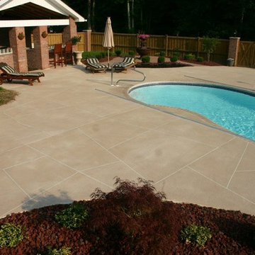 Stamped Concrete Pool Deck