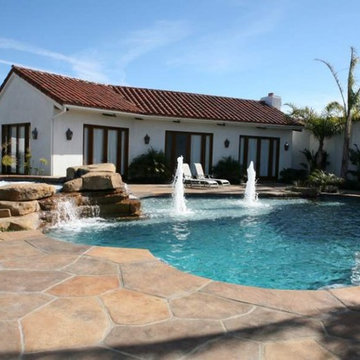 Stamped Concrete Pool Deck