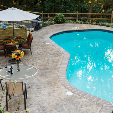 Stamped Concrete Pool Patio