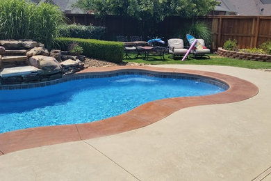Stamped-Stained Concrete and Pool Overlays